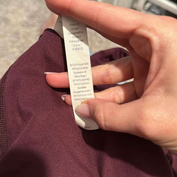 Maroon High Neck Workout Tank Small - Picture 4 of 5